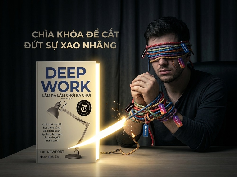 Review sách Deep Work và cái bẫy mạng xã hội