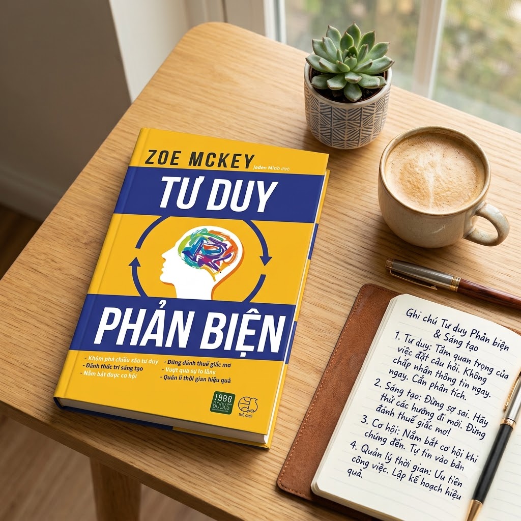 Cuốn sách Tư Duy Phản Biện của tác giả Zoe McKey