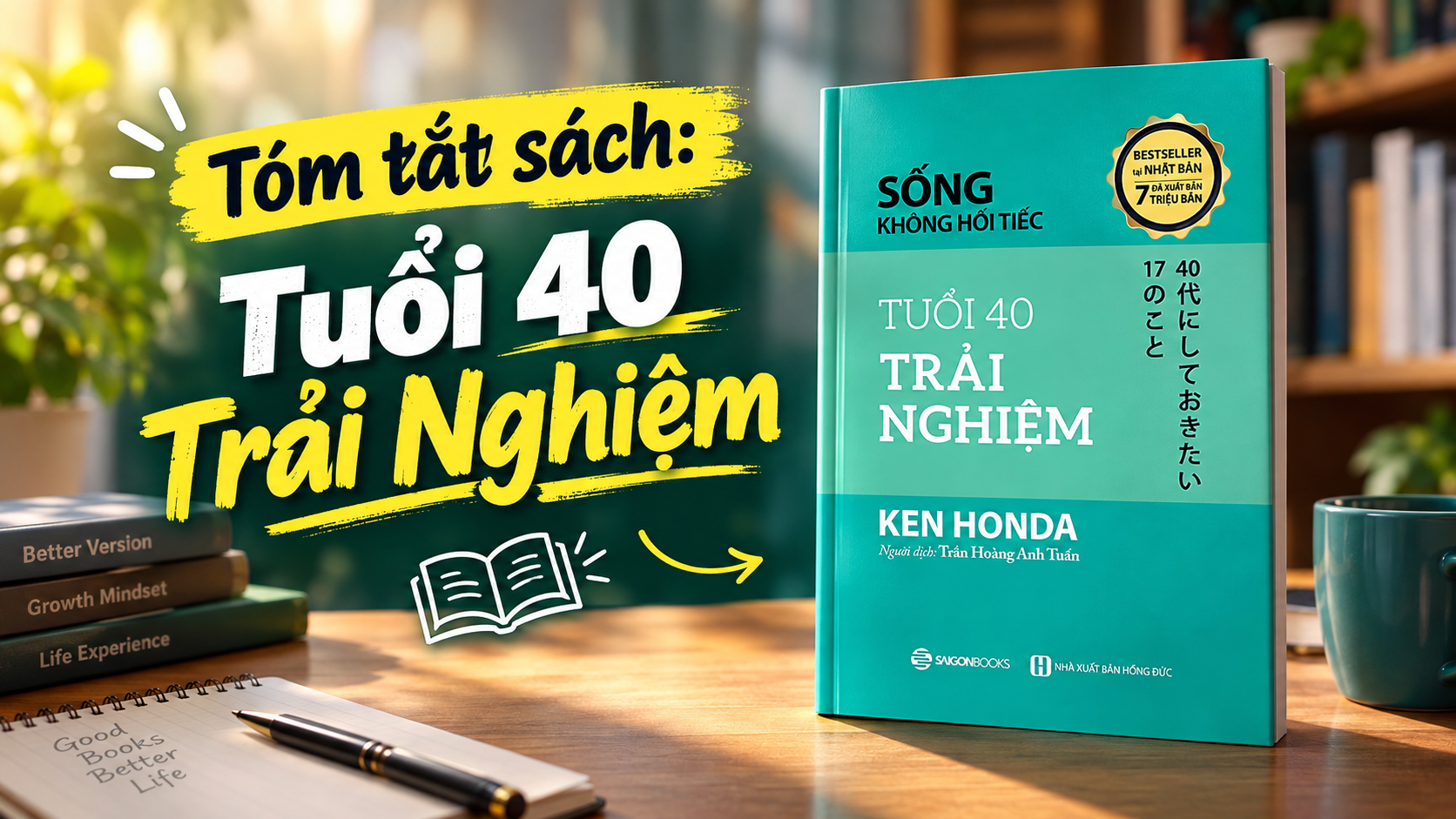 Tóm tắt sách Tuổi 40 trải nghiệm